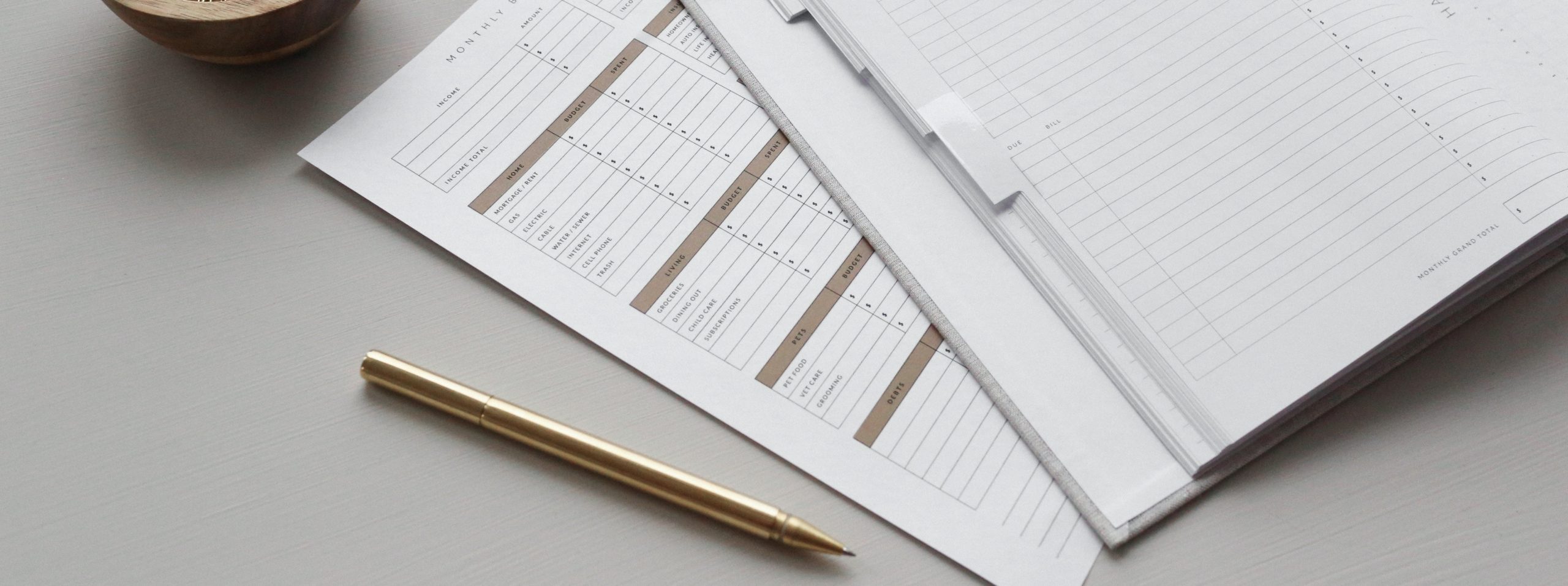 Desk used for Bookkeeping Services